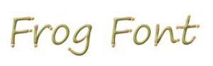 Frog Font