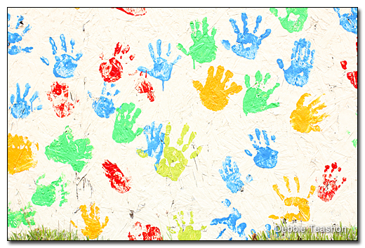 Shed hand prints